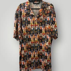 Vintage 90s Playboy All Over Print Magazine Shirt Mens XXL Korea Archive Rare